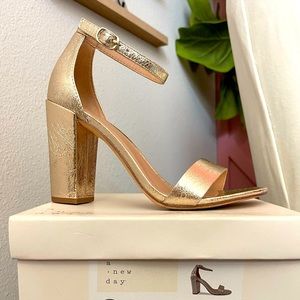 Gold sandel heels